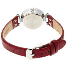 Anne Klein Women's 109443WTRD Silver-Tone White Dial and Red Leather Strap Watch -  - 2